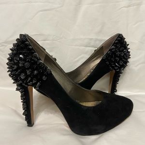 Sam Edelman Roza Black Spiked Heels, size 6 1/2